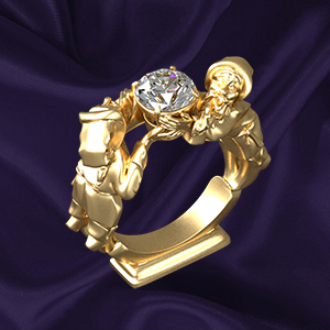 Diamond Gnomes Ring ORIGINAL